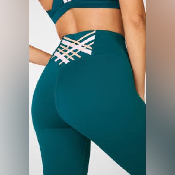 Fabletics teal leggings - Picture 2 of 7